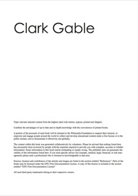 صورة الغلاف: The Clark Gable Handbook - Everything you need to know about Clark Gable 9781743040454