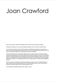 Cover image: The Joan Crawford Handbook - Everything you need to know about Joan Crawford 9781743040492