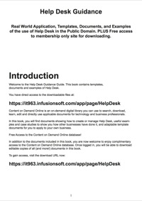 Cover image: Help Desk Guidance - Real World Application, Templates, Documents, and Examples of the use of the Help Desk in the Public Domain. PLUS Free access to membership only site for downloading. 9781486459704