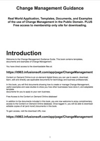 Omslagafbeelding: Change Management Guidance - Real World Application, Templates, Documents, and Examples of the use of Change Management in the Public Domain. PLUS Free access to membership only site for downloading. 9781486460465