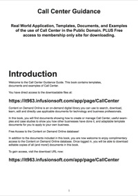 Imagen de portada: Call Center Guidance - Real World Application, Templates, Documents, and Examples of the use of a Call Center in the Public Domain. PLUS Free access to membership only site for downloading. 9781486460564