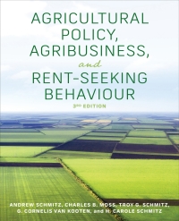 Cover image: Agricultural Policy, Agribusiness, and Rent-Seeking Behaviour 3rd edition 9781487522803