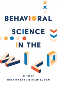 Cover image: Behavioral Science in the Wild 1st edition 9781487527518
