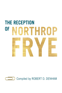 Imagen de portada: The Reception of Northrop Frye 1st edition 9781487508203