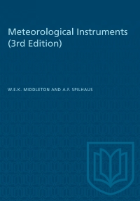 Cover image: Meteorological Instruments 3rd edition 9781487572297