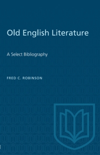 Cover image: Old English Literature 1st edition 9780802040268