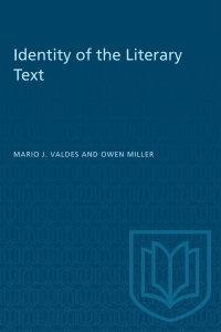 Cover image: Identity of the Literary Text 1st edition 9780802065643