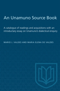 Cover image: An Unamuno Source Book 1st edition 9781487585129