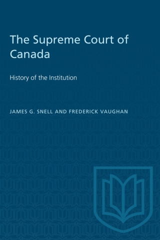 Cover image: The Supreme Court of Canada 1st edition 9780802034182