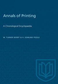 Cover image: Annals of Printing 1st edition 9781487572549