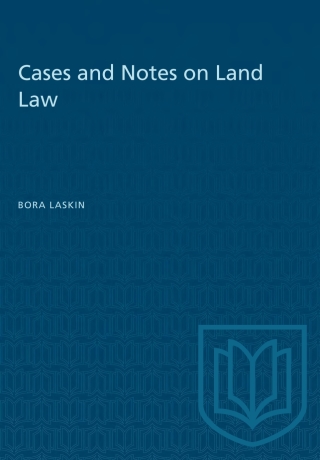 Cover image: Cases and Notes on Land Law 1st edition 9781487577063