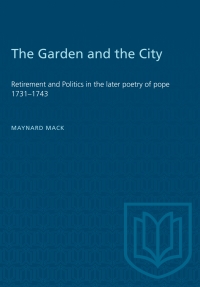 Cover image: The Garden and the City 1st edition 9781487577414