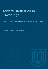 Cover image: Toward Unification in Psychology 1st edition 9781487578640