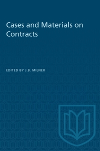 Cover image: Cases and Materials on Contracts 1st edition 9781487578978