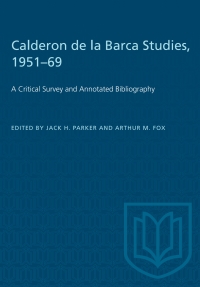 Cover image: Calderon de la Barca Studies, 1951–69 1st edition 9781487578992