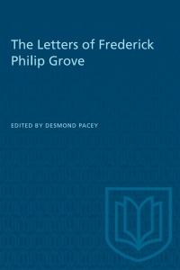 Cover image: The Letters of Frederick Philip Grove 1st edition 9781487580841