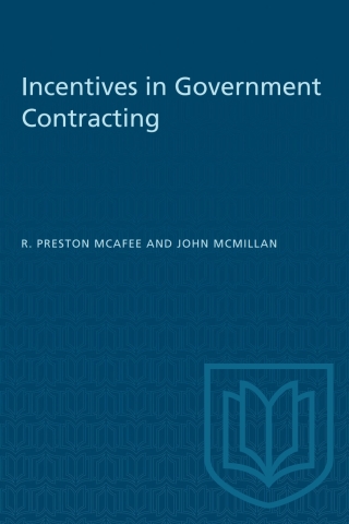 Cover image: Incentives in Government Contracting 1st edition 9781487581404