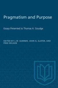 Cover image: Pragmatism and Purpose 1st edition 9781487582470