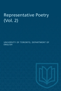 Cover image: Representative Poetry 1st edition 9781487572884