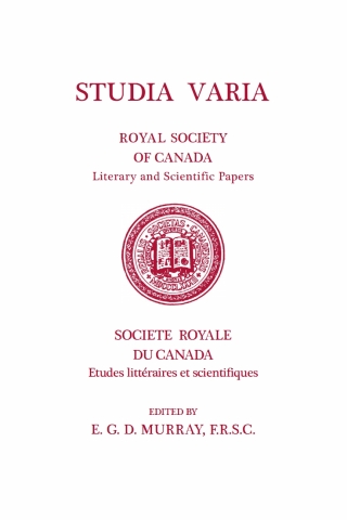 Cover image: Studia Varia 1st edition 9781487587147