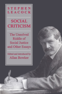 Cover image: Social Criticism 1st edition 9781487586911