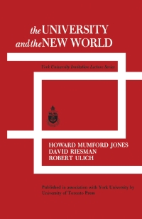 Cover image: The University and the New World 1st edition 9781487592127