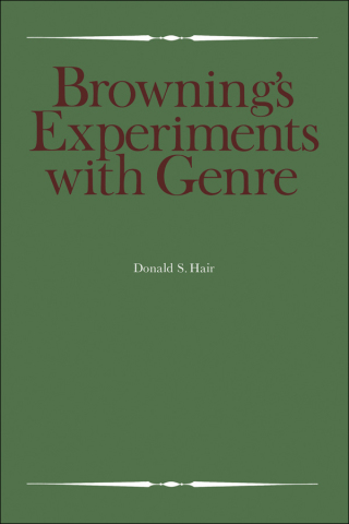 Imagen de portada: Browning's Experiments with Genre 1st edition 9781487591243