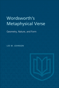 Cover image: Wordsworth's Metaphysical Verse 1st edition 9781487592066