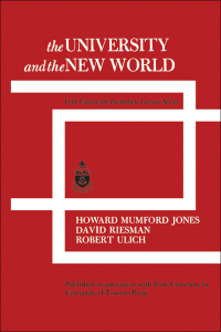 Cover image: The University and the New World 1st edition 9781487592127