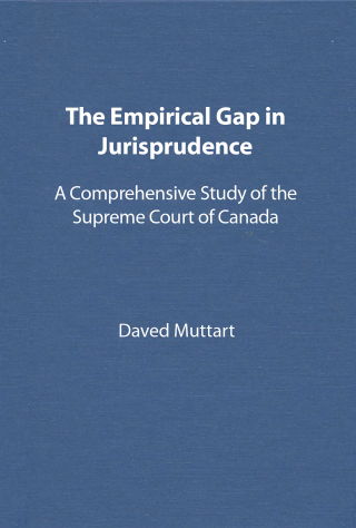 Cover image: Empirical Gap in Jurisprudence 1st edition 9780802091598