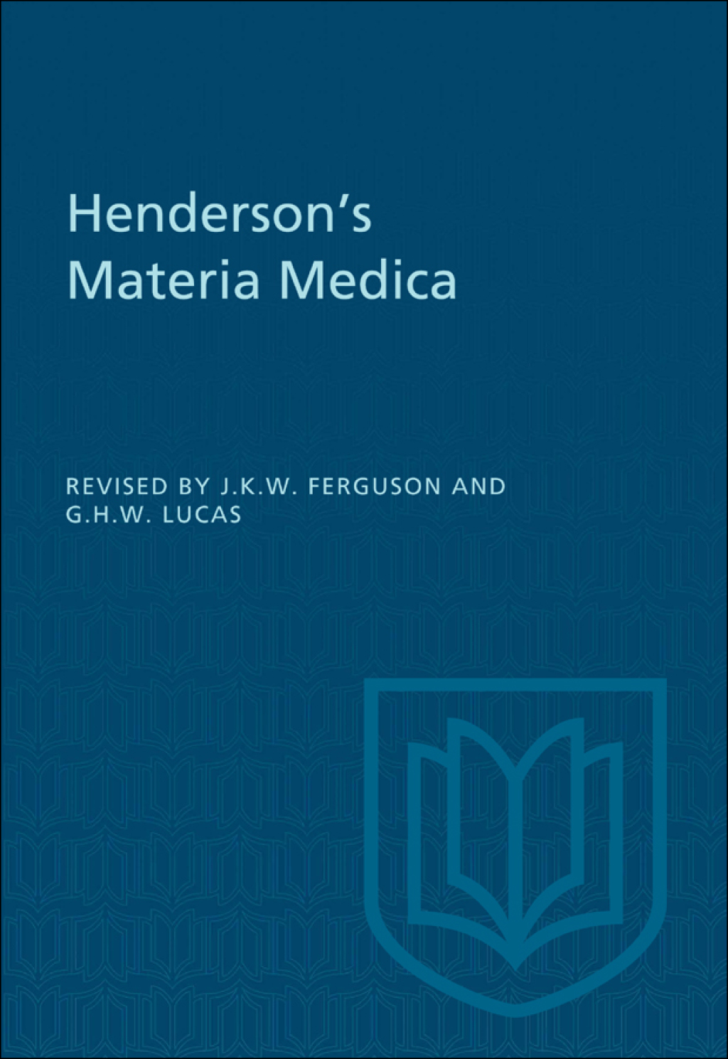 Henderson’s Materia Medica 1st Edition