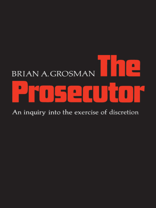 Cover image: The Prosecutor 1st edition 9780802063410