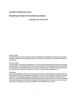 Imagen de portada: Lord Byron 29 Success Facts - Everything you need to know about Lord Byron 9781488549892