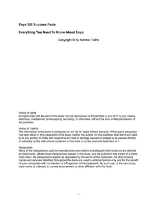 Cover image: Enya 352 Success Facts - Everything you need to know about Enya 9781488552090