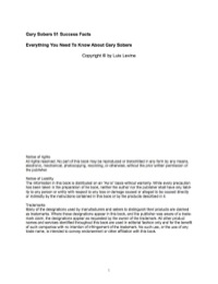 表紙画像: Gary Sobers 51 Success Facts - Everything you need to know about Gary Sobers 9781488562075