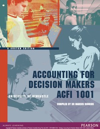 Cover image: Accounting for Decision Makers ACFI 1001 (Custom Edition) 1st edition 9781488614194