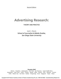 Cover image: Advertising Research 2nd edition 9780132128322