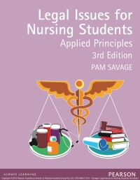 Cover image: Legal Issues for Nursing Students (Pearson Original Edition) 3rd edition 9781488611186