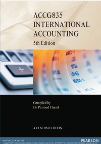 Cover image: International Accounting ACCG835 (Custom Edition) 5th edition 9781488617775