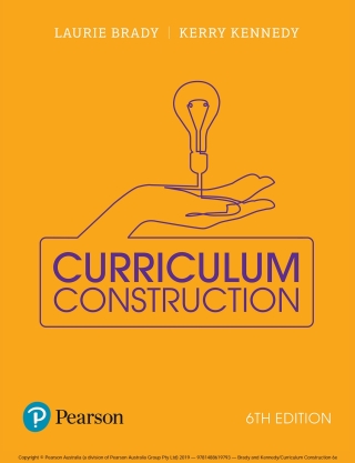 Cover image: Curriculum Construction 6th edition 9781488619793