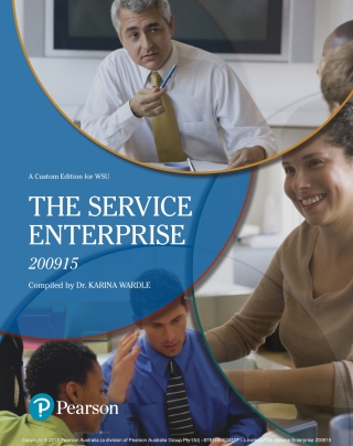Cover image: The Service Enterprise 200915 (Custom Edition) 1st edition 9781488624377