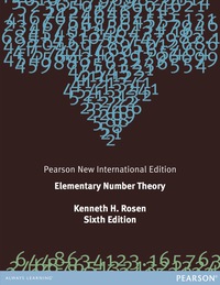 Cover image: Elementary Number Theory, Pearson New International Edition 6th edition 9781292039541