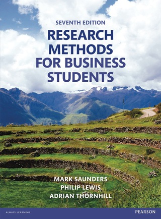 Cover image: Research Methods for Business Students 7th edition 9781292016627