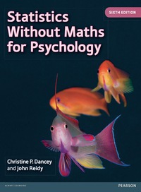 Cover image: Statistics Without Maths for Psychology 6th edition 9780273774990