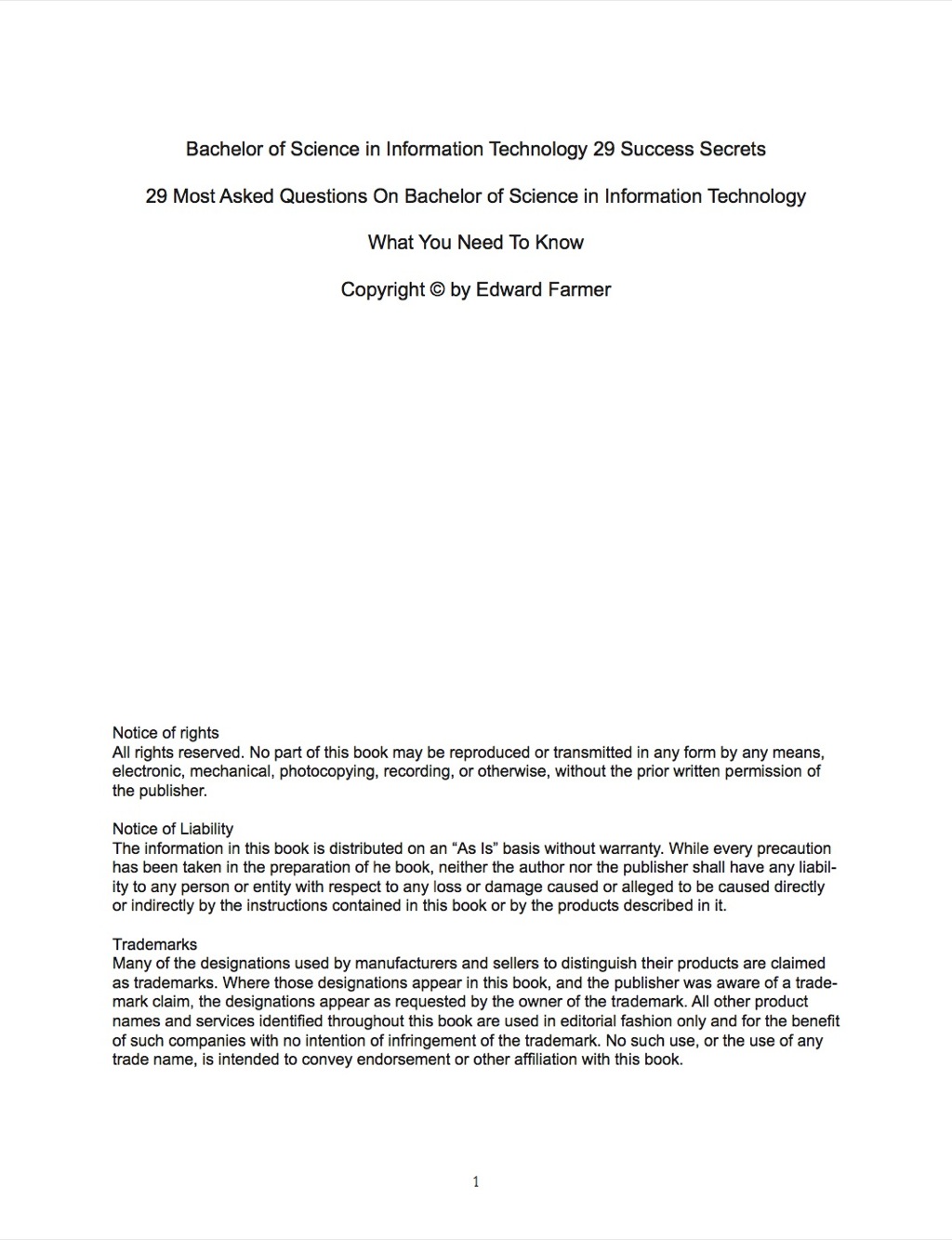 Bachelor of Science in Information Technology 29 Success Secrets – 29 Most Asked Questions On Bachelor of Science in Information Technology – What You Need To Know