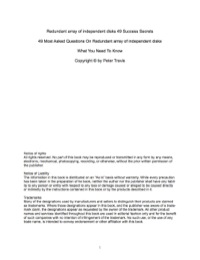 Cover image: redundant array of independent disks 49 Success Secrets - 49 Most Asked Questions On redundant array of independent disks - What You Need To Know 9781488865671