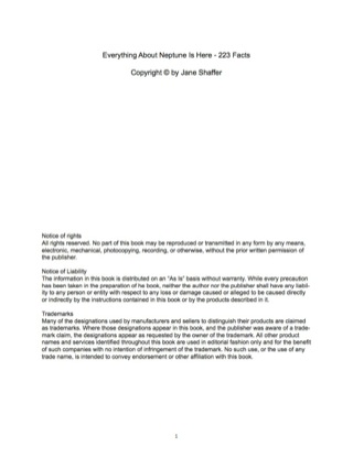 Cover image: Everything About Neptune Is Here - 223 Facts 9781488883958