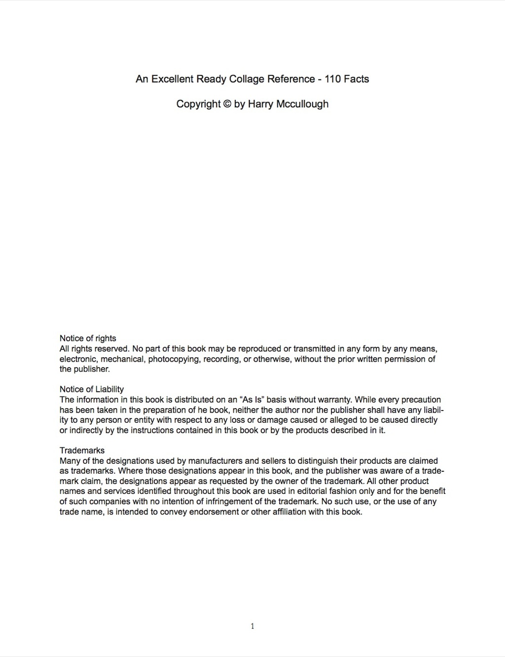 An Excellent Ready Collage Reference – 110 Facts