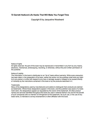 Omslagafbeelding: 72 Garrett Hedlund Life Hacks That Will Make You Forget Time 9781488888953