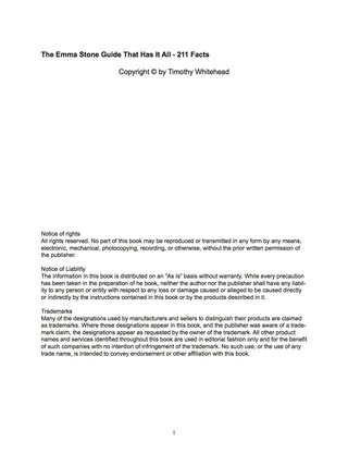 Omslagafbeelding: The Emma Stone Guide That Has It All - 211 Facts 9781488888991